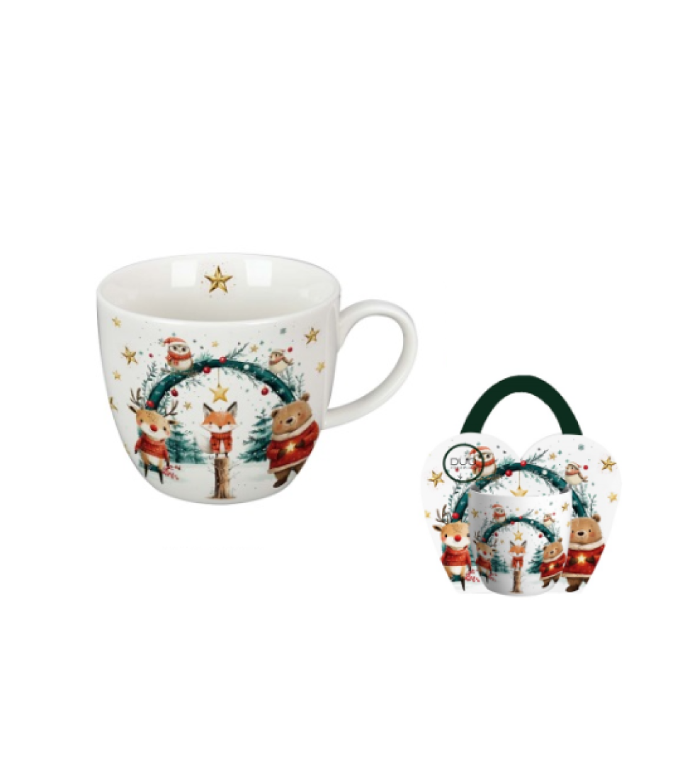 Kubek 460 ml "w koszyczku" CHRISTMAS CUTIES 2