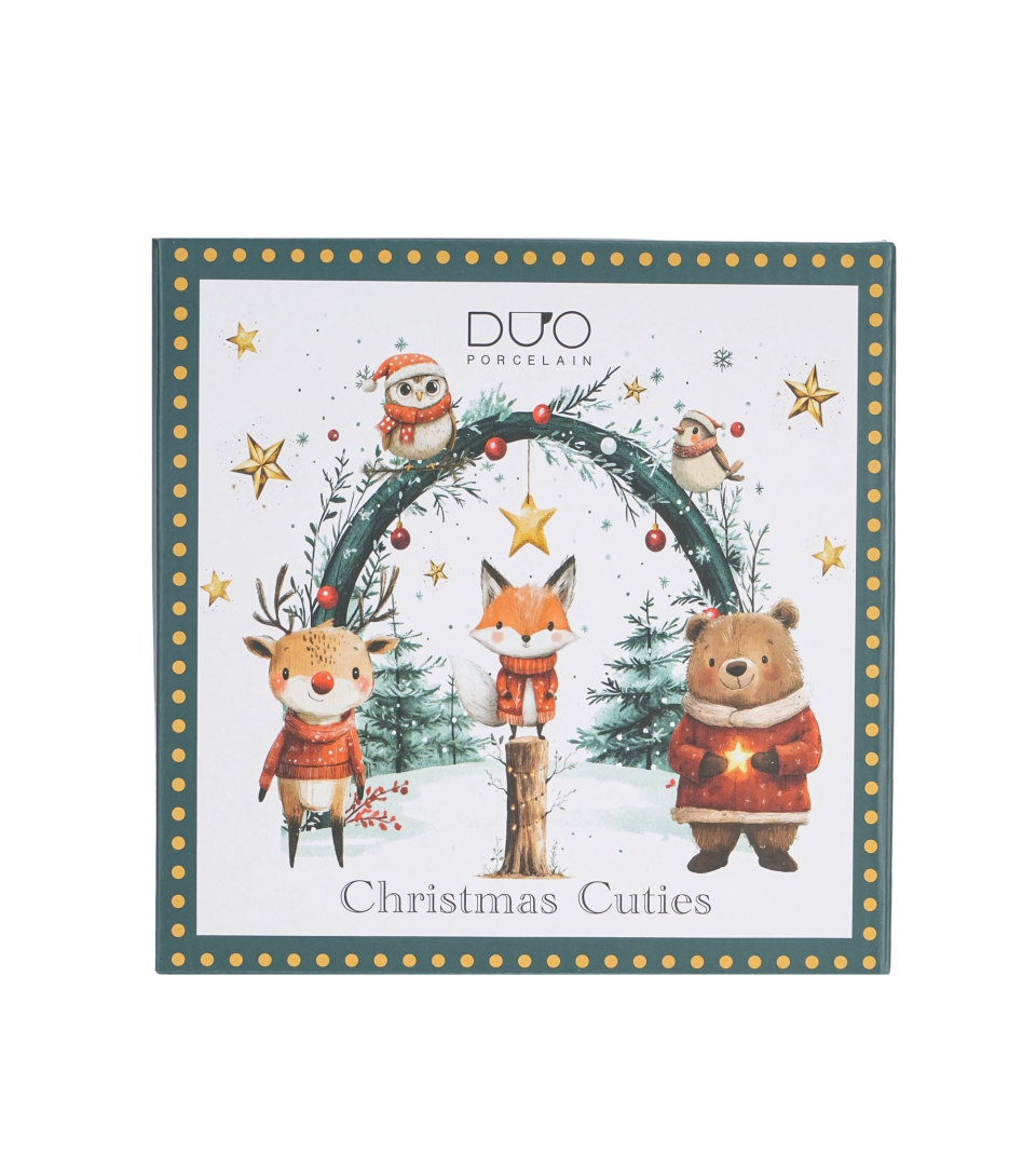 Komplet 2 talerze deserowe CHRISTMAS CUTIES 2
