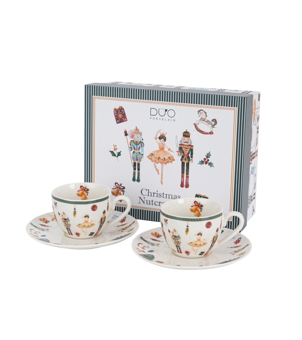 2 filiżanki espresso ze spodkami CHRISTMAS NUTCRACKER