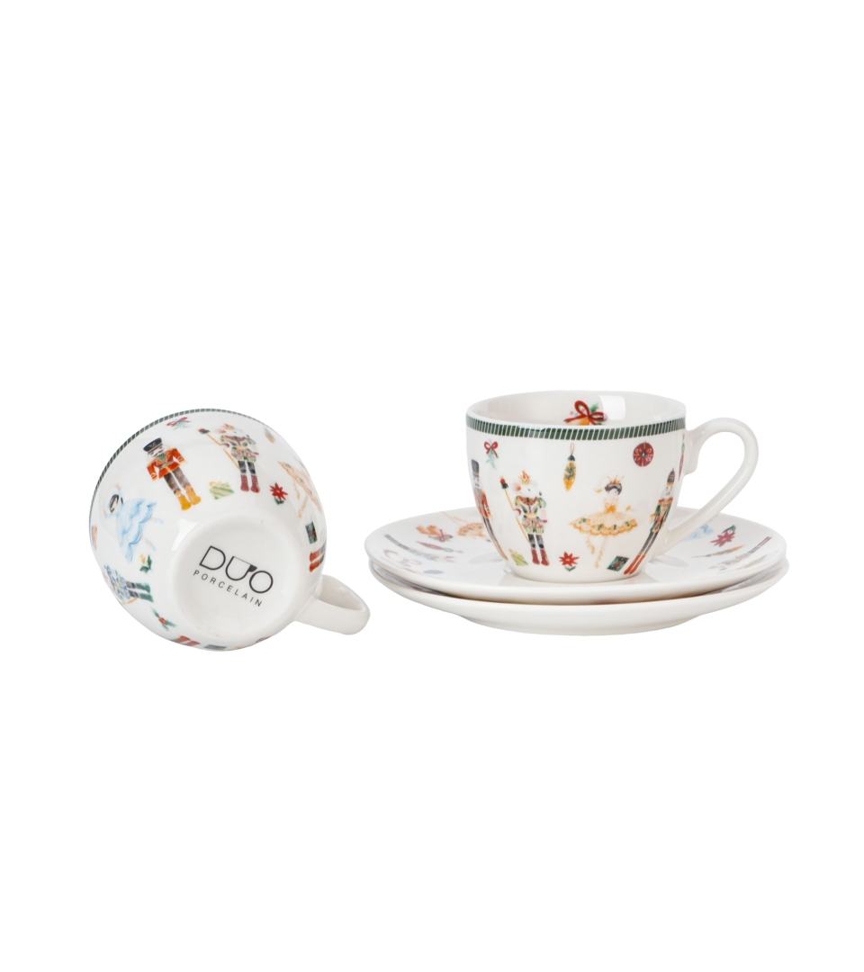 2 filiżanki espresso ze spodkami CHRISTMAS NUTCRACKER