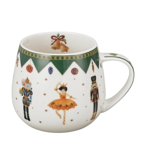 Kubek baryłka w pudełku z kokardą NUTCRACKER