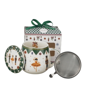 Zaparzacz baryłka w pudełku z kokardą NUTCRACKER