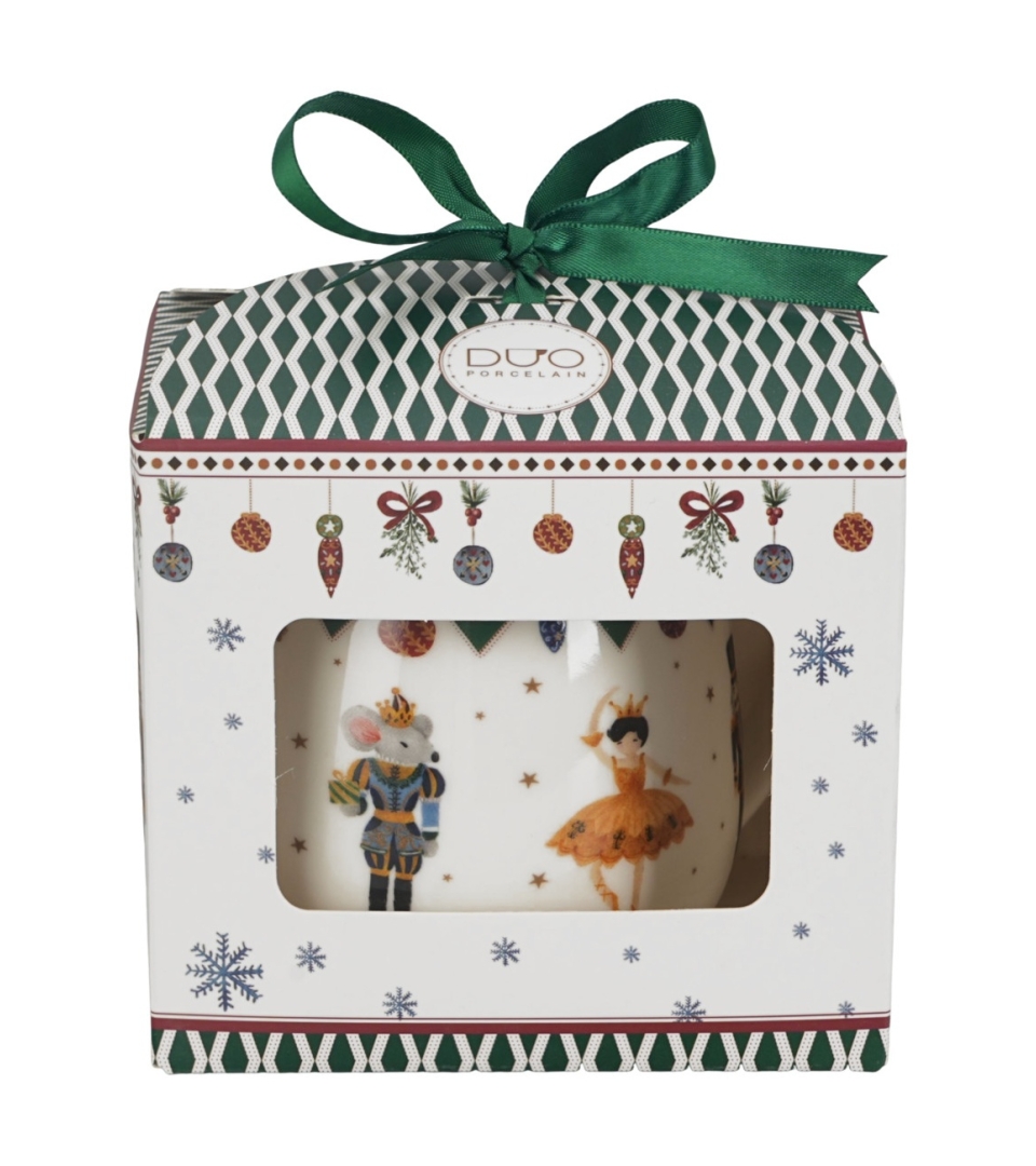 Zaparzacz baryłka w pudełku z kokardą NUTCRACKER