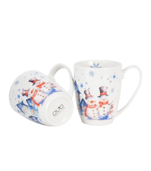 2 kubki classic "opakowanie szuflada" SNOWMAN