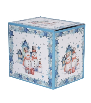 Filiżanka z dzbankiem, spodkiem i zaparzaczem SNOWMAN