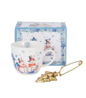 Kubek 460 ml z metalowym zaparzaczem SNOWMAN