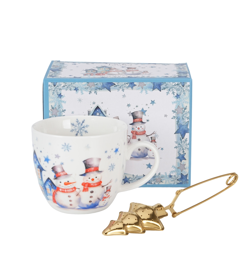 Kubek 460 ml z metalowym zaparzaczem SNOWMAN