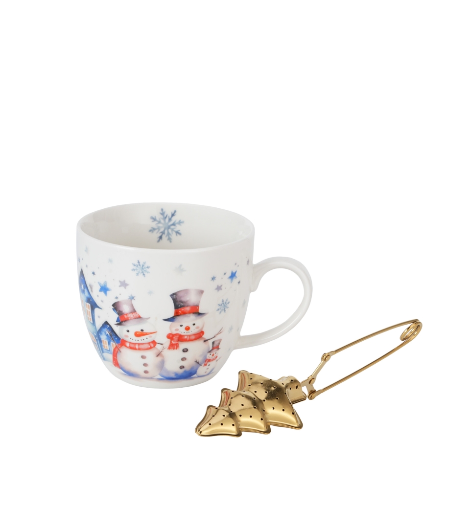Kubek 460 ml z metalowym zaparzaczem SNOWMAN