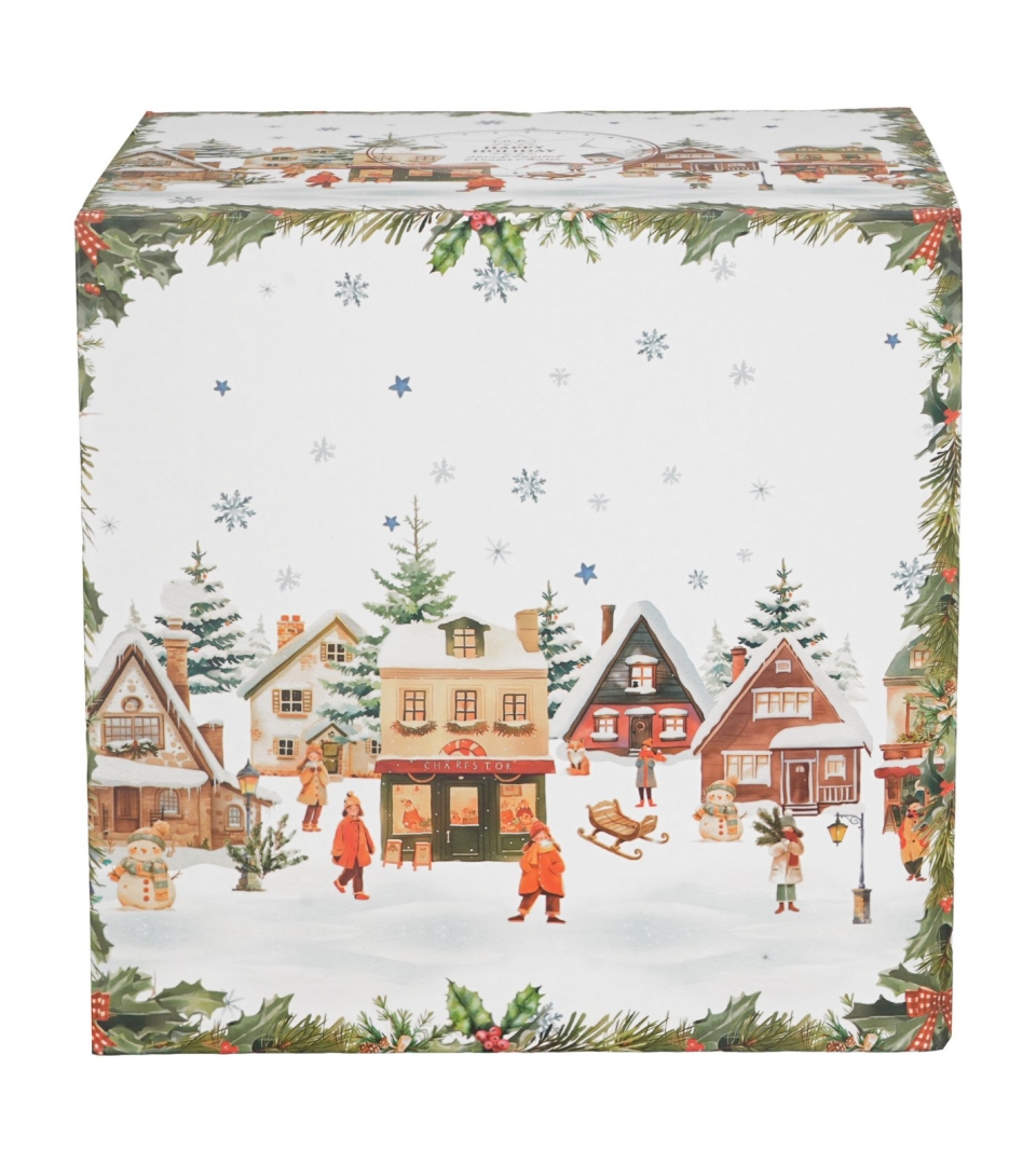 Filiżanka z dzbankiem i spodkiem CHRISTMAS VILLAGE
