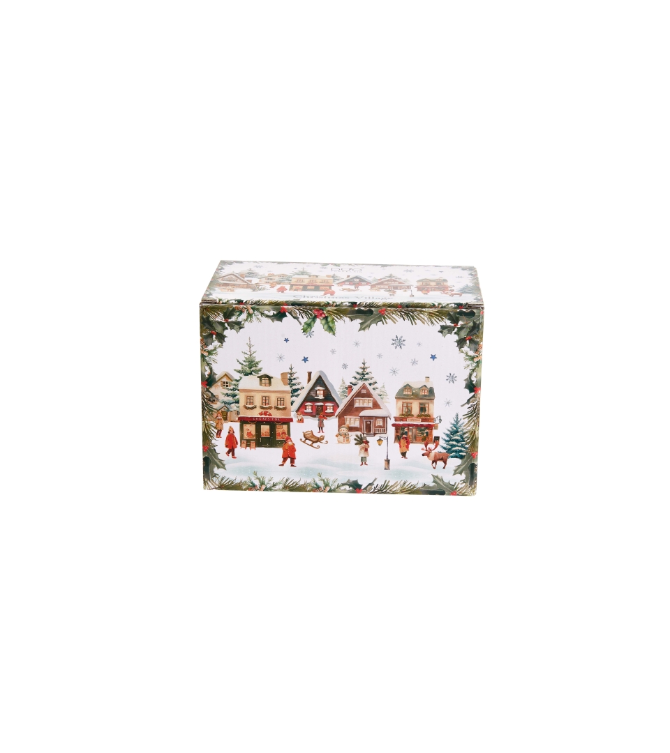 Kubek 460 ml z metalowym zaparzaczem CHRISTMAS VILLAGE