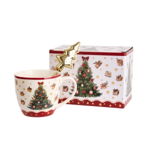 Kubek 460 ml z metalowym zaparzaczem CHRISTMAS TREE 3