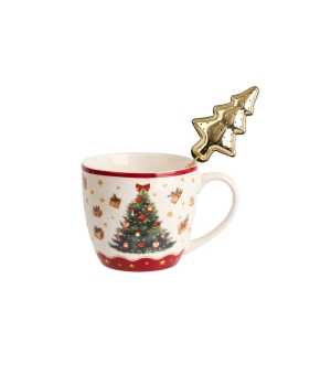 Kubek 460 ml z metalowym zaparzaczem CHRISTMAS TREE 3