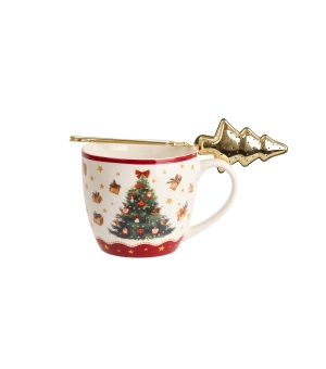 Kubek 460 ml z metalowym zaparzaczem CHRISTMAS TREE 3