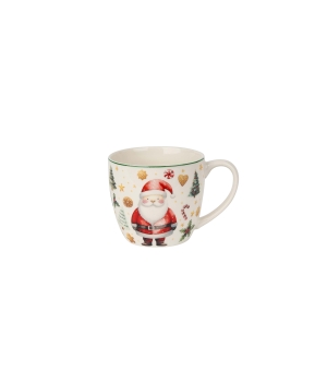 Kubek 460 ml "w koszyczku" SANTA CLAUS
