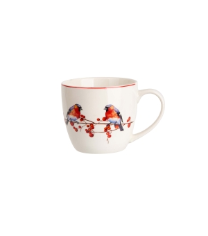 Kubek 460 ml "w koszyczku" CHRISTMAS BIRDS 3