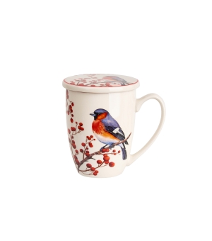 Kubek z zaparzaczem CHRISTMAS BIRDS 3