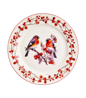 Talerz duży CHRISTMAS BIRDS 3