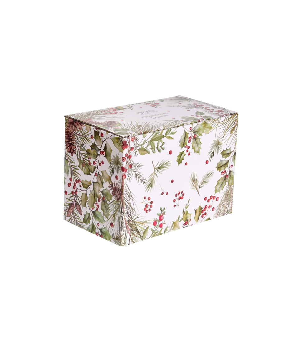 Kubek 460 ml z metalowym zaparzaczem CHRISTMAS LEAVES