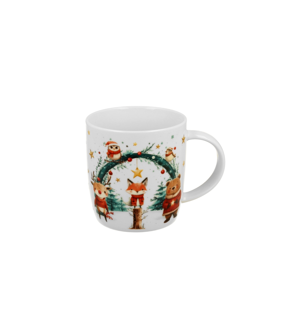 Kubek 400 ml w opakowaniu choinka CHRISTMAS CUTIES 2