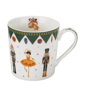 Kubek 360 ml w opakowaniu choinka NUTCRACKER