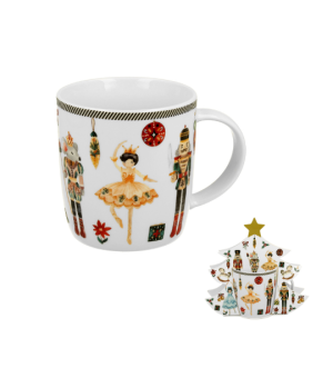 Kubek 400 ml w opakowaniu choinka CHRISTMAS NUTCRACKER