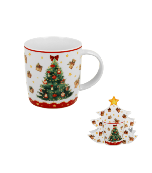 Kubek 400 ml w opakowaniu choinka CHRISTMAS TREE 3