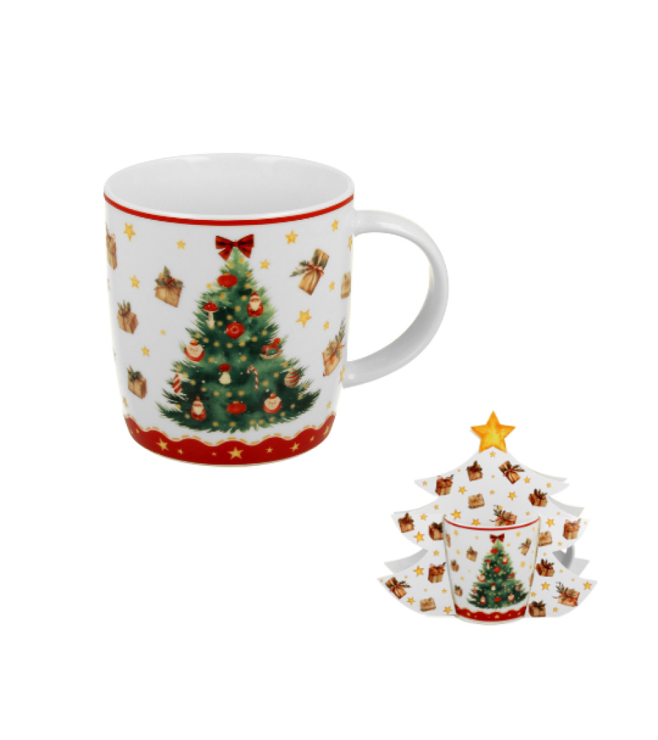 Kubek 400 ml w opakowaniu choinka CHRISTMAS TREE 3