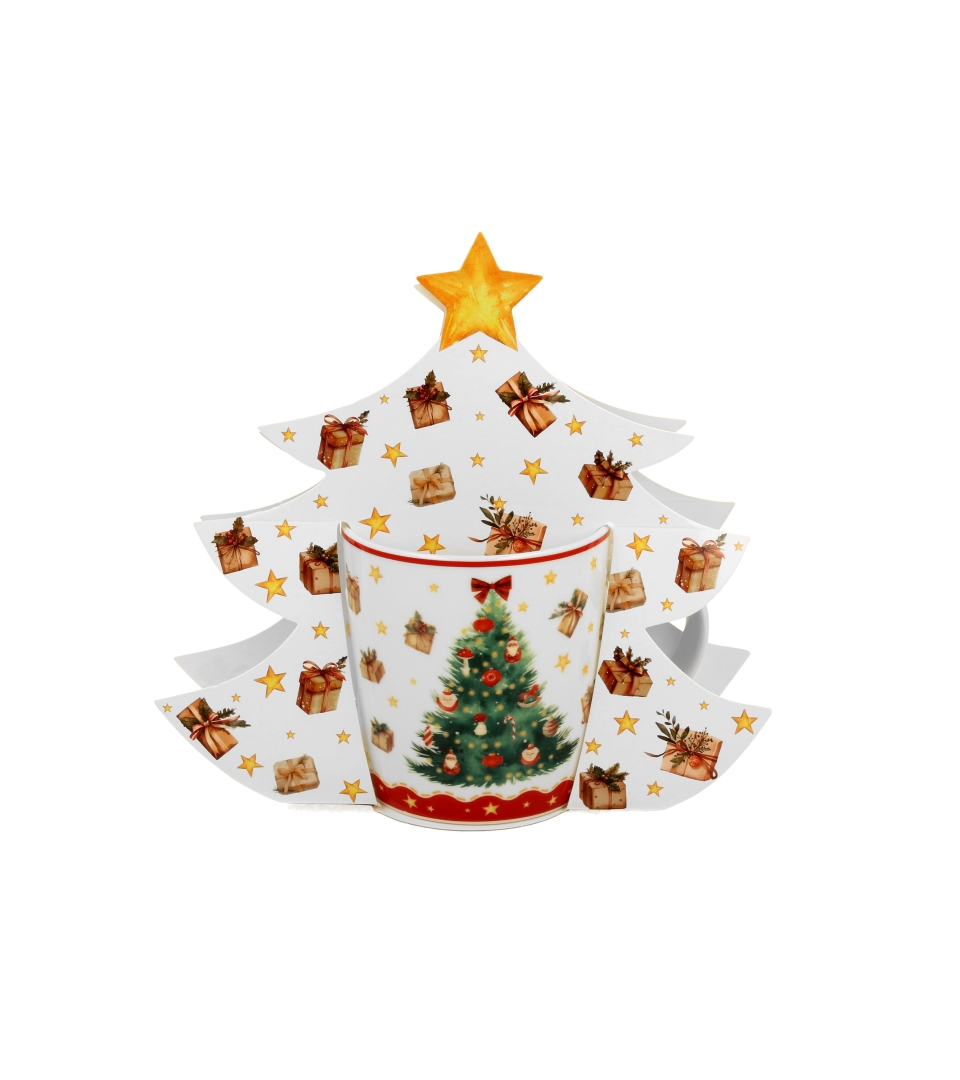 Kubek 400 ml w opakowaniu choinka CHRISTMAS TREE 3
