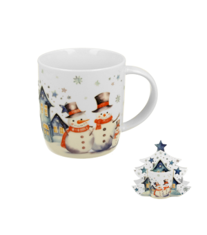 Kubek 400 ml w opakowaniu choinka SNOWMAN