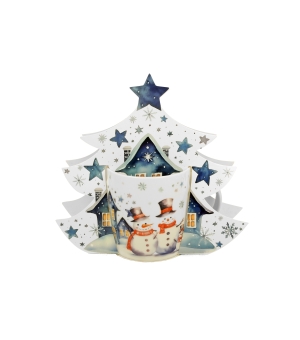Kubek 400 ml w opakowaniu choinka SNOWMAN