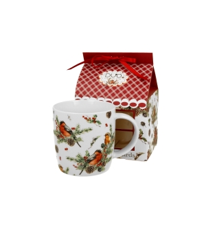 Kubek 400 ml w opakowaniu domek CHRISTMAS BIRDS 1