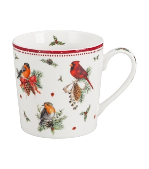 Kubek w opakowaniu domek BIRDS OF WINTER