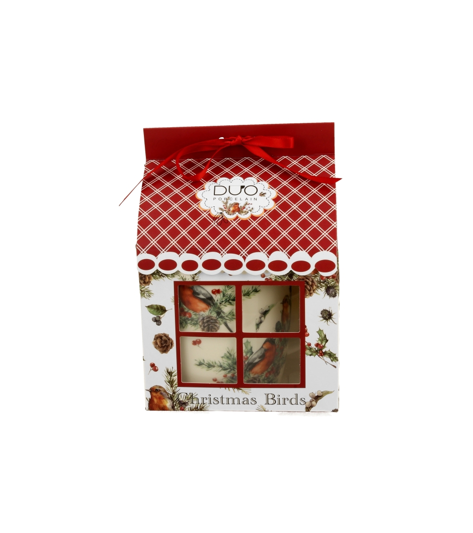 Kubek 400 ml w opakowaniu domek CHRISTMAS BIRDS 1