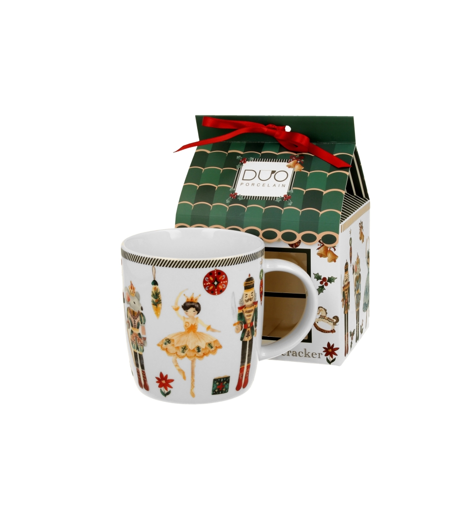 Kubek 400 ml w opakowaniu domek CHRISTMAS NUTCRACKER