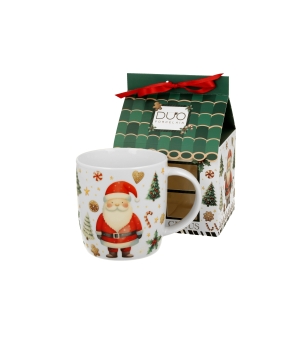 Kubek 400 ml w opakowaniu domek SANTA CLAUS