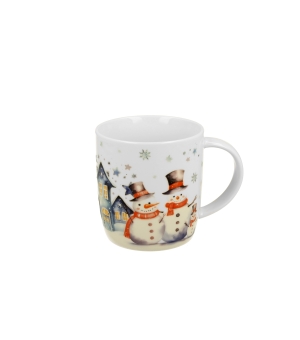 Kubek 400 ml w opakowaniu domek SNOWMAN