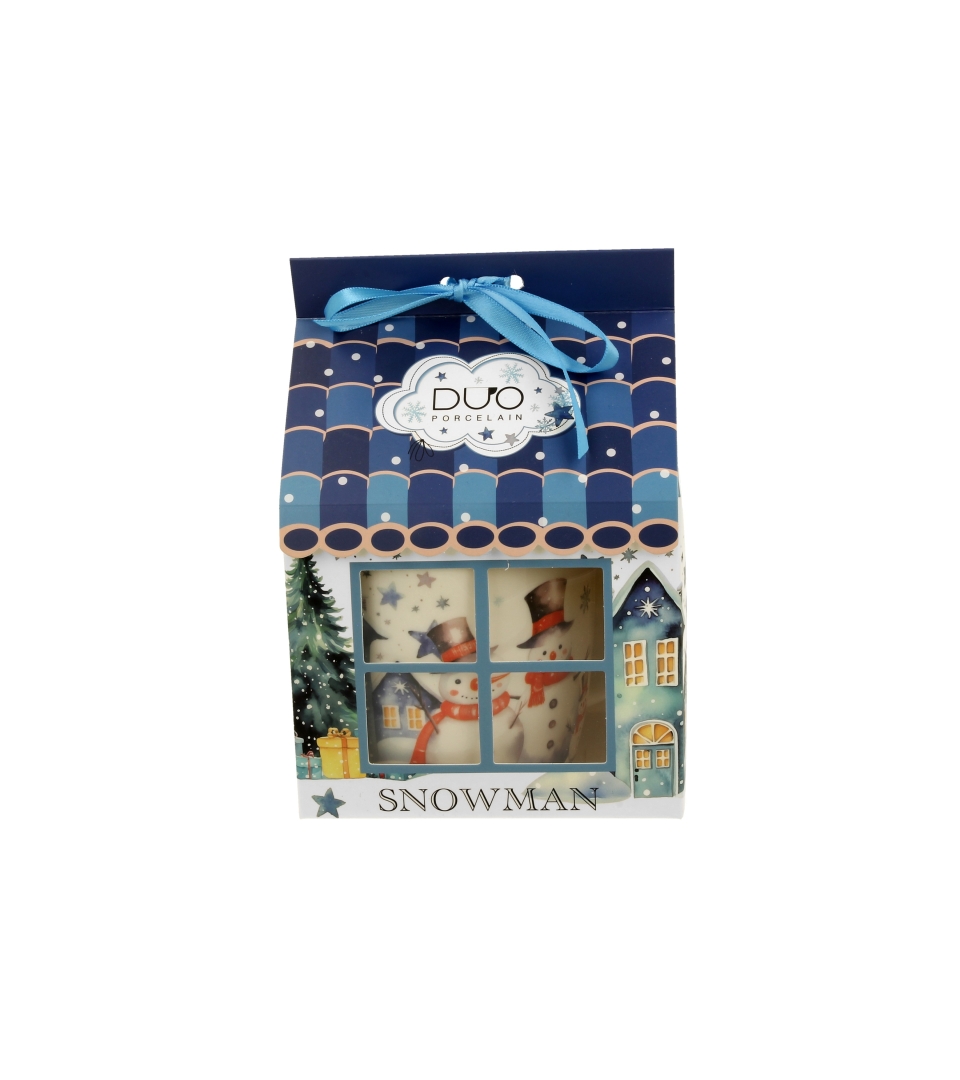 Kubek 400 ml w opakowaniu domek SNOWMAN