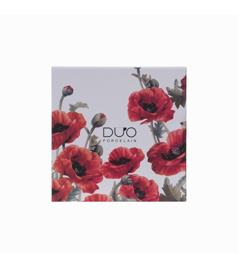 Komplet 2 talerze deserowe CLASSIC POPPIES