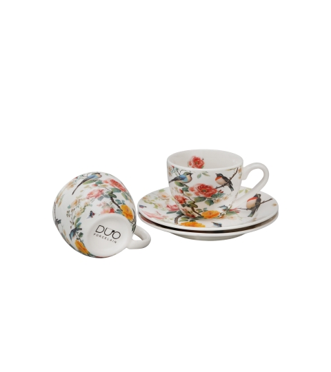 2 filiżanki espresso ze spodkami APRIL