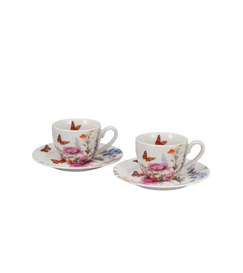 2 filiżanki espresso ze spodkami SUMMER