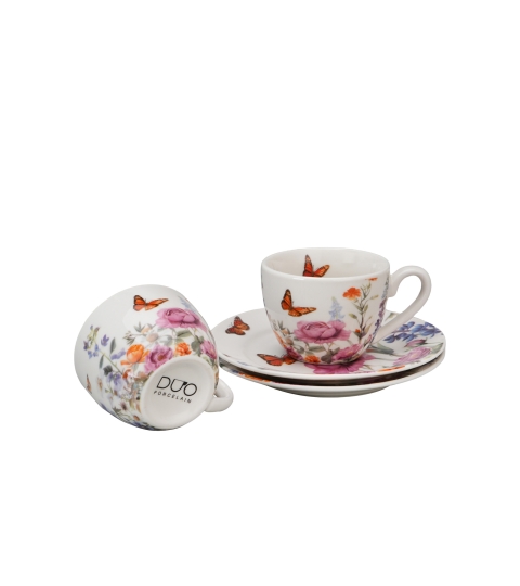 2 filiżanki espresso ze spodkami SUMMER