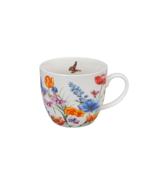Kubek 460 ml w "koszyczku" SPRING (sprzedaż w zestawach po 4 szt.)