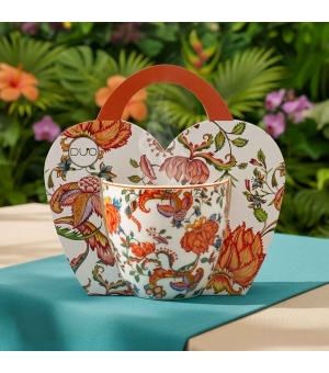 Kubek 460 ml w "koszyczku" PRIMAVERA