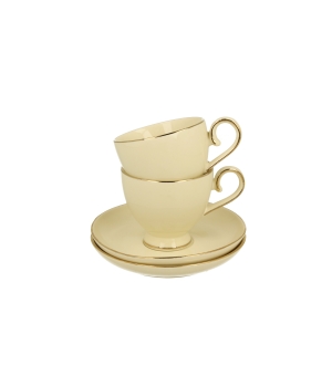 ECRU 2 filiżanki espresso ze spodkami VICTORIA