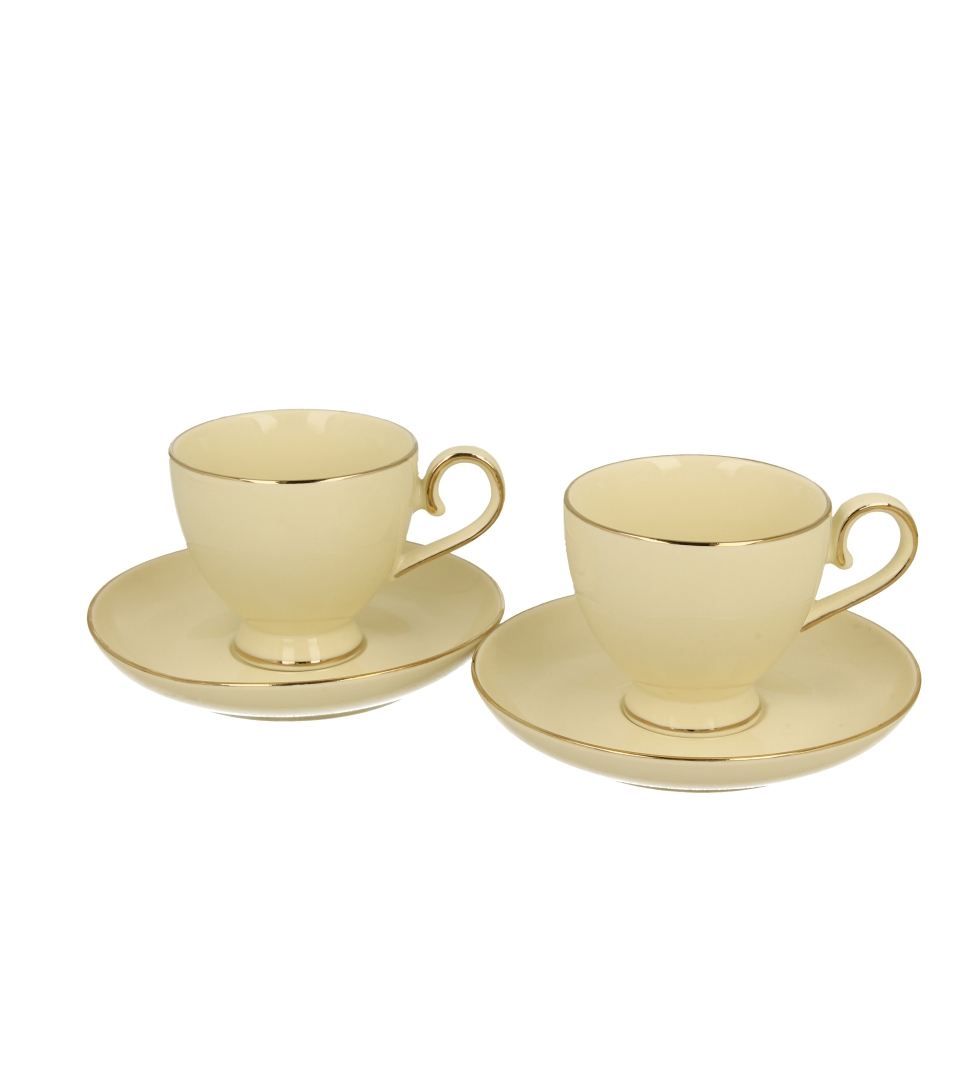 ECRU 2 filiżanki espresso ze spodkami VICTORIA