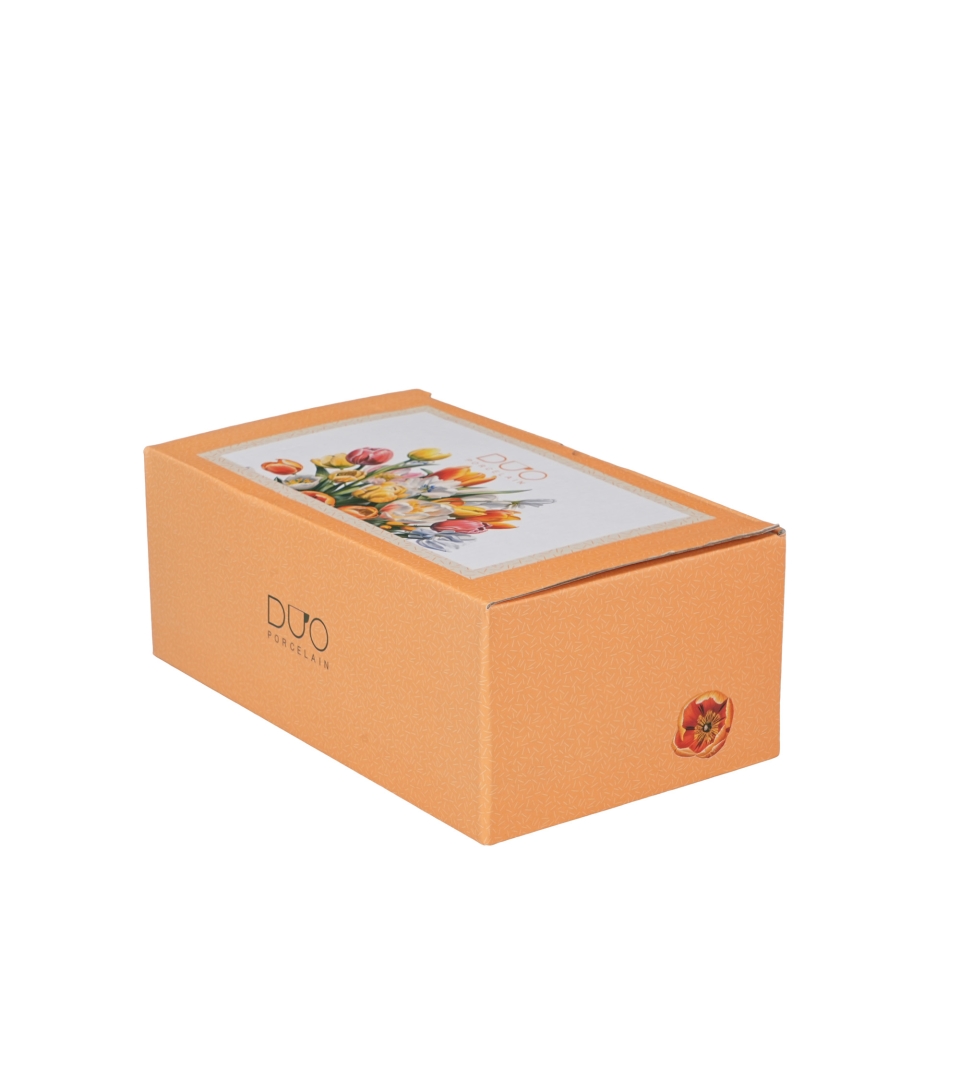 Zestaw śniadaniowy filiżanka jumbo ze spodkiem TULIPANY