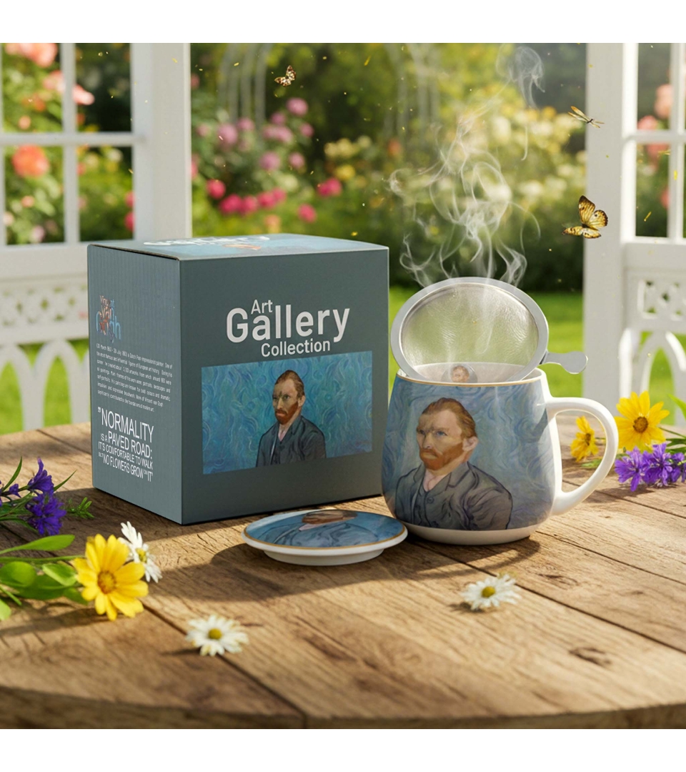 Kubek baryłka PORTRET Van Gogha