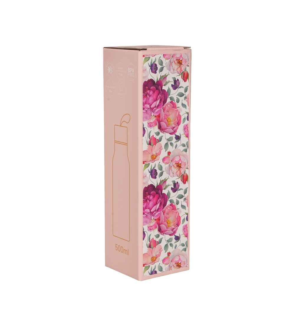 Butelka termiczna SPRING ROSES WHITE
