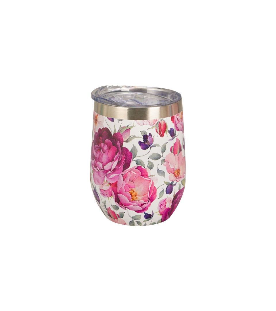 Kubek termiczny SPRING ROSES WHITE