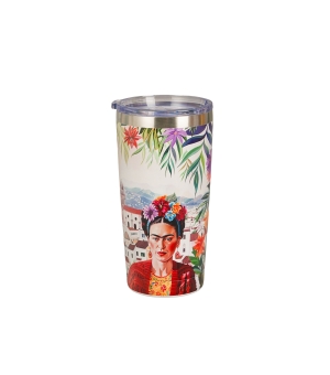 Kubek termiczny prosty MEXICAN ART RED